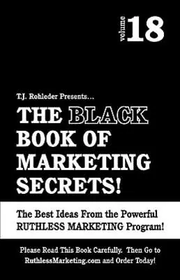 The Black Book Of Marketing Secrets Vol  18 • $12.65