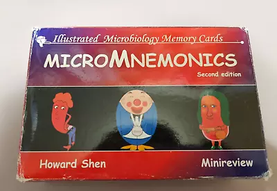 Illustrated Microbiology Memory Cards: MicroMnemonics 2nd Ed. • $12