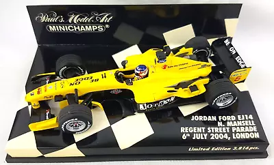 1:43 Minichamps 400040095 Nigel Mansell Jordan EJ14 Regent Street Parade 2004 • £19.95