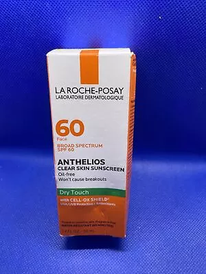 La Roche-Posay 1.7 Fl. Oz. Anthelios Clear Skin Sunscreen SPF 60 Distressed Pack • $14.99