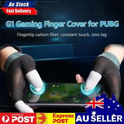 $9.09 • Buy 2pcs Touch Screen Gaming Finger Cover Thumb Sleeve Gloves For PUBG Mobile Game