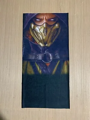 Scorpion Mortal Kombat Neck Gaiter Face Mask MultiUse Tube Scarf Bandana • $6.95