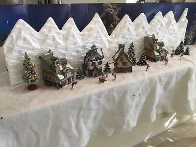 Christmas Village Display Mountain Backdrop 54x14 Inches • $110