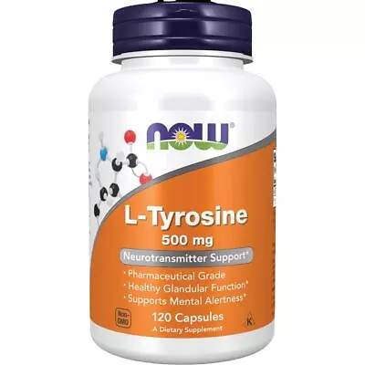 NOW Foods L-Tyrosine 500 Mg 120 Caps • $11.24