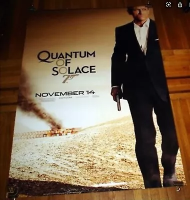 QUANTUM OF SOLACE 007 James Bond 6ft Bus Shelter  MOVIE POSTER 2008 Daniel Craig • $125.98