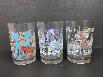 Vintage McDonald's Tumbler Disney 1996 25th Anniversary Celebration Set Of 3 • $20.99