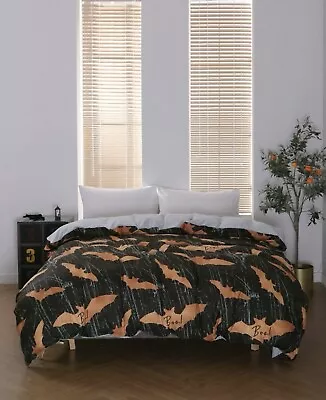 £17.95 • Buy Bat 🦇‘Boo’ Print *Super King* Duvet Cover Only (260cm X 220cm) *Brand New*
