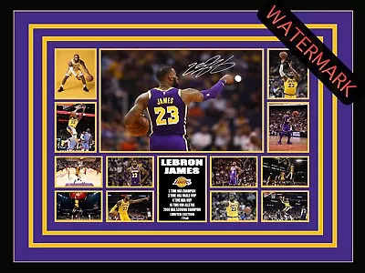 Lebron James La Lakers Limited Edition Signed & Framed Memorabilia -nba Champion • $118.99