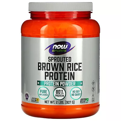 Now Foods Sprouted Brown Rice Protein 2lbs - Pure Unflavored - 181 Servings • $25.95
