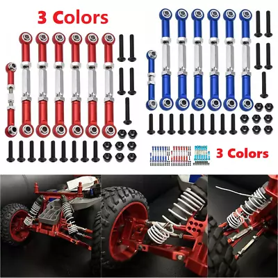 7PCS Metal Chassis Link Rod Set For 1/10 Traxxas Slash 2WD RC Car Upgrade Parts • $14.15
