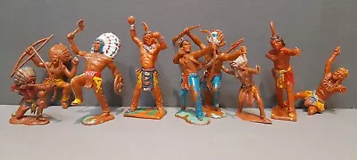 Vintage Toy Native Indigenous American Indian Plastic Figures Bundle  • £19.99