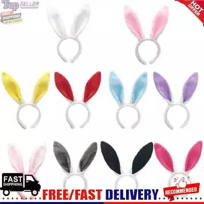 Rabbit Ears Headband Easter Adult Children Halloween Rabbit Ears Headwear Props • £4.07