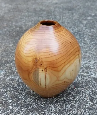 Pacific Yew Wood Hollow Form / Vase Beautiful! ~Dovecote Woodworking~ (681)  • $44.99