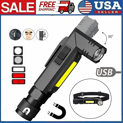 Super Bright Tactical Military LED Flashlight Torch Lamp 90° Degree Angle Light • $21.93