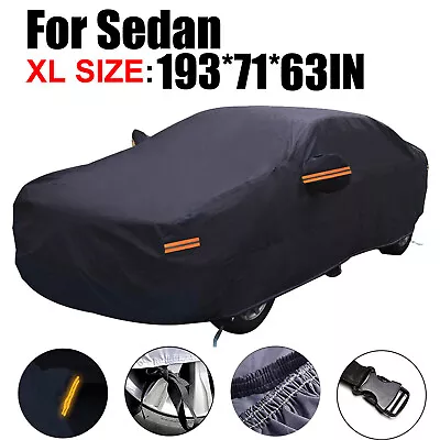 Waterproof Full Car Cover Outdoor UV Snow Dust Rain Resistant Protection US C4B6 • $25.63