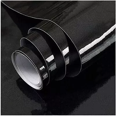 Stainless Steel Black Contact Paper Vinyl Self Adhesive Film Kitchen Countertop • $13.99