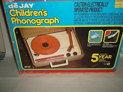 Vintage 1981 DeJay Children’s Phonograph Special Edition With Box!! YOUTUBE LINK • $18