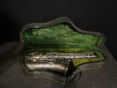 Vintage Early 1909 Silver C.G. Conn Alto Saxophone Serial #17572 W/ Case #389 • $699.99