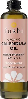 Fushi Organic Calendula Oil 100ml | Fresh-Pressed & Triple Infused For 3 Months • £23.17