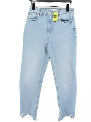 Zara Women's Jeans UK 14 Blue 100% Cotton Straight • £10.80