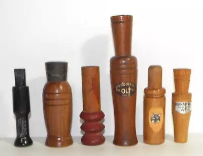 6 Used Vintage Game Calls Burnam Bros. P S Olt Herter's • $31