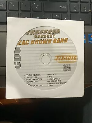 Karaoke CDG CD+Graphics In The Style Of Zac BROWN BAND COUNTRY DISC Brand New  • $9.95