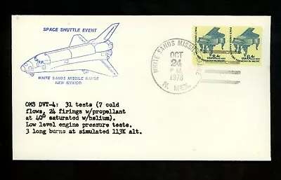 US Space Cover Shuttle STA DVT4 Test White Sands Missile Range NM 10/24/1978 • $4.99