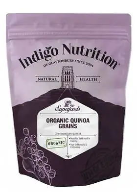 £11.95 • Buy Indigo Herbs Organic Royal Quinoa Grains 1kg