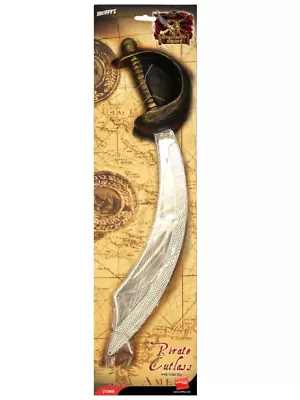 Eyepatch And Pirate Sword Jack Sparrow Halloween Fancy Dress Costume Accessory • $9.95