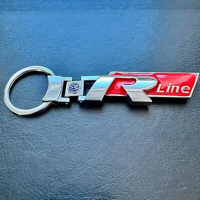 R-Line Keychain: The Ultimate VW R-Line Premium Metal Keychain RED • $10.66