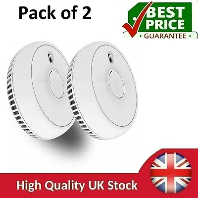 2 X Home Fire Alarm Smoke Detector  Fireangel Twin Pack With Batteries • £11.15