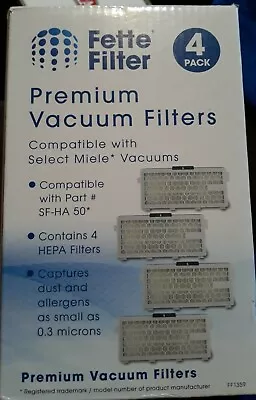 4 Pack Of Vacuum Filter Compatible With Miele S4 S5 S6 S8 + • $14.90