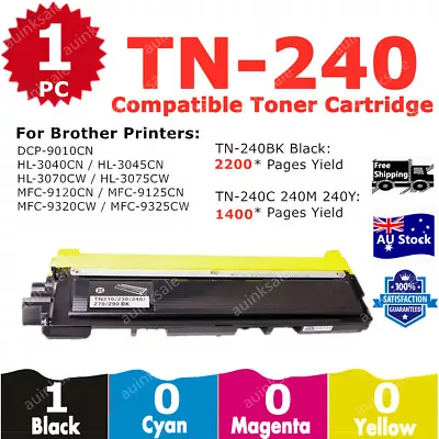 1x Compatible Toner TN240 TN-240 Black For Brother HL-3045CN MFC-9120CN • $17.70