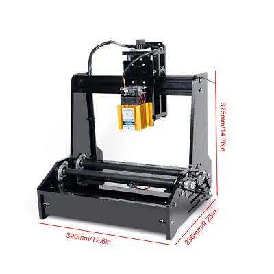 Portable 15W Cylindrical Laser Engraving Machine Desktop Metal Engraver Printing • $262