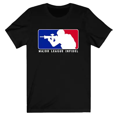 New MLI Major League Infidel Shooting Guns Firearms Logo Men's T-Shirt USA S-5XL • $20