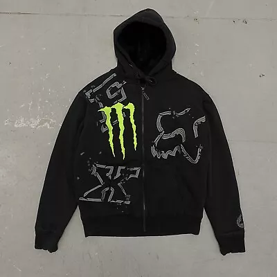 Fox Racing Monster Energy Ricky Carmichael Embroidered Hoodie Fleece RARE XL  • $129.99