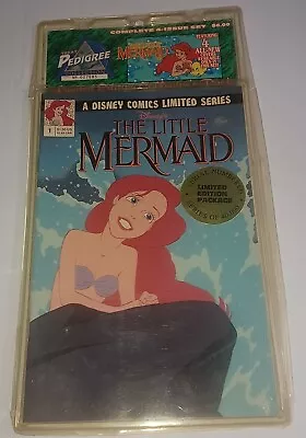 TREAT PEDIGREE THE LITTLE MERMAID 1-4 Disney Comics 1992 Collectors Pack SEALED • $35.99