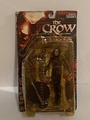 McFarlane The Crow Eric Draven Figure Movie Maniacs Damaged Package • $40
