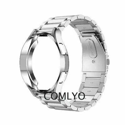 For Samsung Galaxy Watch 4 5 40/44mm Classic Metal Band Strap & Case Cover 42/46 • $11.99