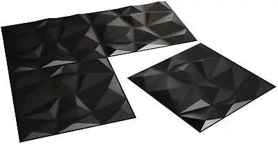 3D Decorative Interior Wall Panels Covering Diamond Plastic Cladding Tiles-50cm • £36.99