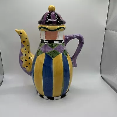 Vintage Rare Bella Casa By GANZ Colorful Whimsical 8 In. Teapot • $19.99