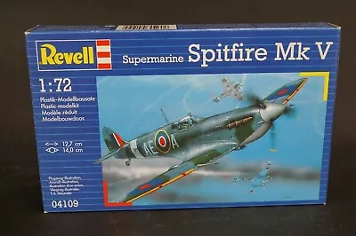 Vintage Revell Supermarine Spitfire Mk V 1:72 Scale Model Kit • $10