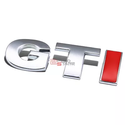 Auto Metal Bumper Trunk Grill Emblem Badge Chrome Red For Vw Gti Golf/jetta • $7.88