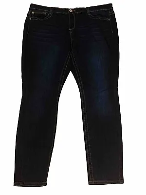 Mudd Skinny Jeans Plus Size 20 FLX Stretch Dark Wash Blue Denim Jeans • $19.99