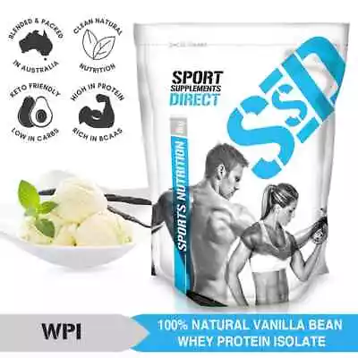 5kg Natural Vanilla  Whey Protein Isolate - Vanilla Australian Wpi 5 X 1kg • $199.30