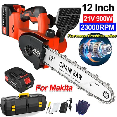 12in Cordless Electric Mini Chainsaw21V Battery-Powered Wood Cutter For Makita • $120.99