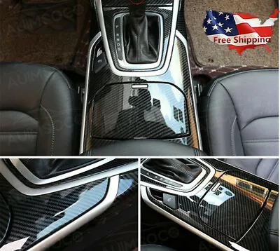 $31.28 • Buy Car Interior Stickers Carbon Fiber Vinyl Film Wrap Stickers Car Acces US SHIP