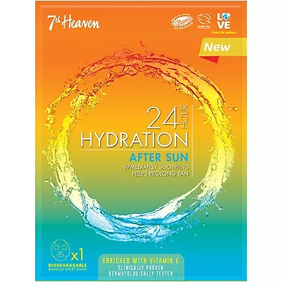 7TH HEAVEN 24h Hydration After Sun Sheet Mask Contains Vitamin-E 18g *NEW* • £2.49