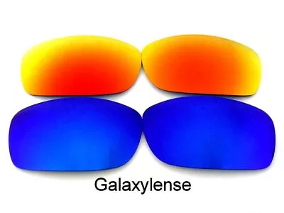 Galaxy Replacement Lenses For Oakley Fives Squared Sunglasses Blue/Red • $10.78