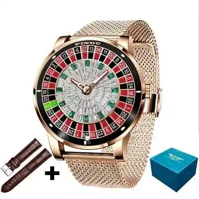 PINDU Design! 2024 Jacob & CO Luxury Russian Rotating Roulette Luminous Watch • $449.99